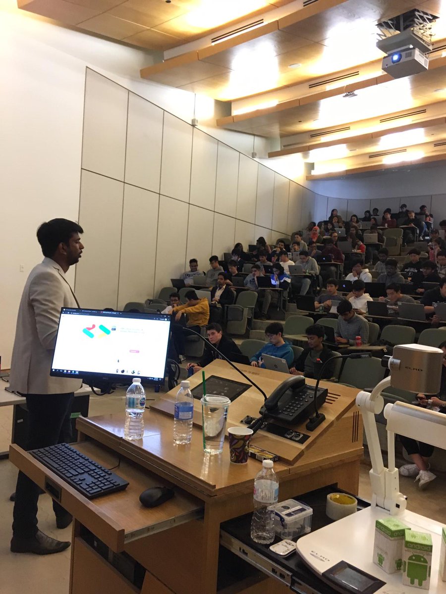 gdgcloudtoronto's tweet photo. A great sold-out hands-on workshop @UTSC on GCP Essentials led by @vimal_connect & Ramkumar Arun on 6th Oct 2019. It's delighting to see such excitement & enthusiasm by the students and the people of Toronto to learn Cloud Technology. #GCPEssentials @googlecloud #GDGCloudToronto https://t.co/2flEbprMl8