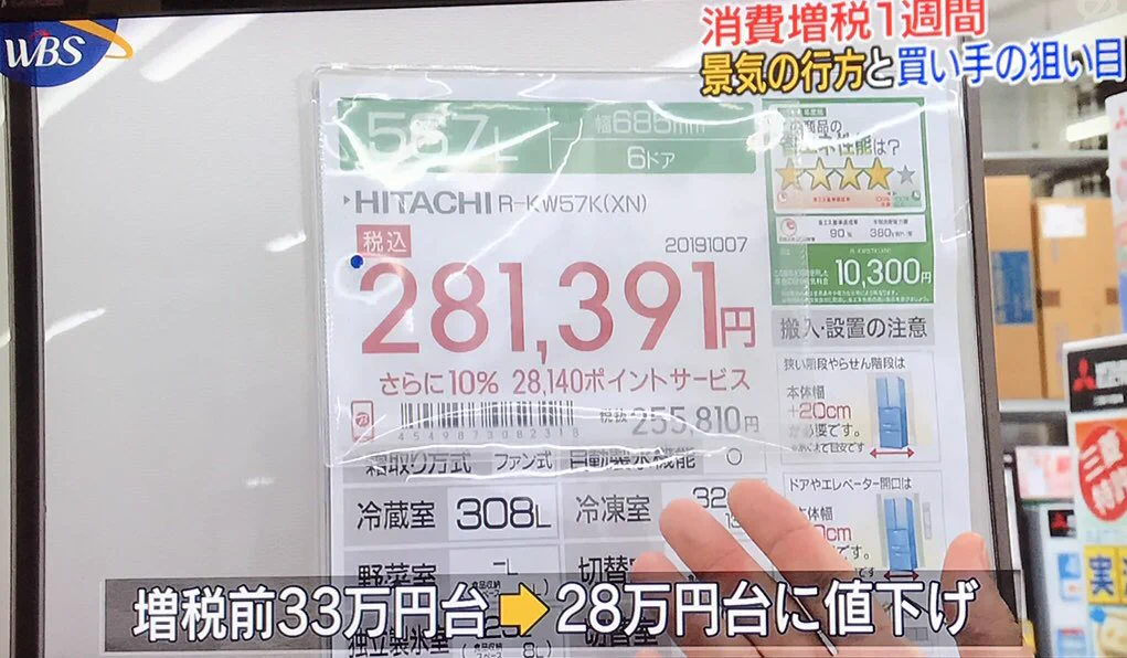 増税前に駆け込みで家電を購入した結果？増税後の方が安く売られてしまうwww