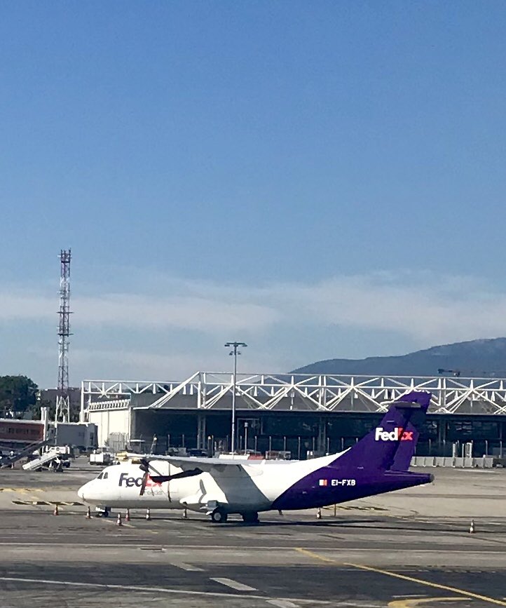 ERA Member <a href="/ASLAirlinesIE/">ASL Airlines Ireland</a> ATR 42 <a href="/ATRaircraft/">ATR</a> at Nice this morning. Looking forward to seeing delegates from ASL and all members during #era19 in Juan Les Pins this week @eraaorg