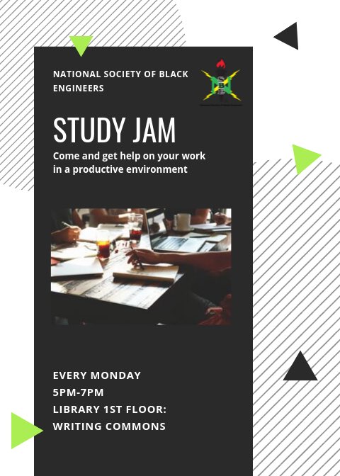 rit_nsbe's tweet photo. Come out for our Study Jam sessions and get the help you need for the new week📓👍🏾#OneFiyah🔥 https://t.co/dzOLMSyuMo