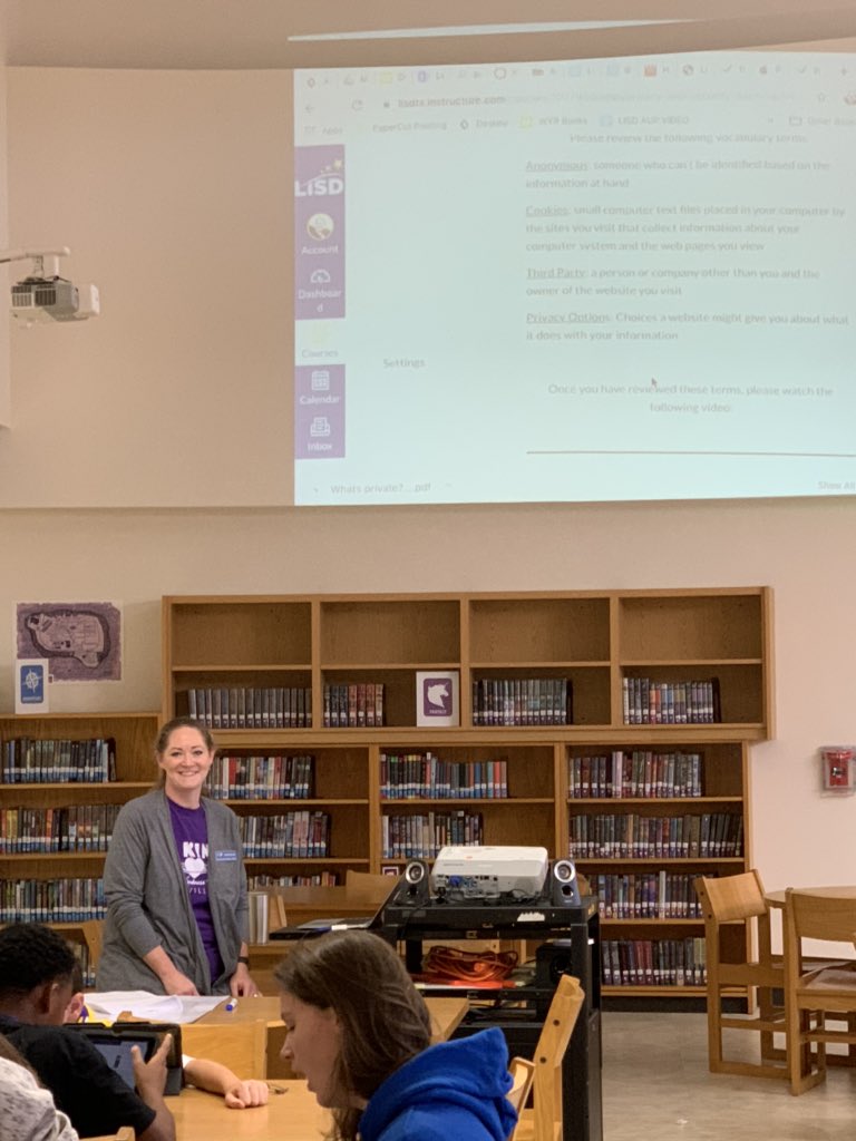 Enjoying our first Common Sense Media digital citizenship lesson with <a href="/acms_library/">Mrs. Wilson</a>