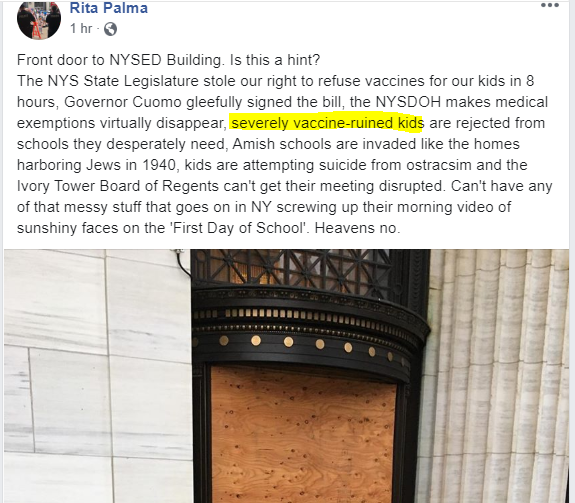 NorCalMom0fMany's tweet photo. This is Rita.
Rita had a sweet gig going in NY where she held workshops for parents on exactly how to obtain a religious exemption (for $$).
Rita is also ableist AF.
Don't be like Rita.
#antivaxxers
#Ableism https://t.co/cnzmPlDZZh