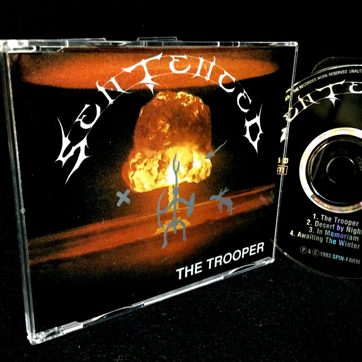 youcharist's tweet photo. 25th ANNIVERSARY!!!!!!!!!!!!!!!!!!!!!!!!!!!!

The Trooper (EP) [October 7th, 1994 MA,wiki]

https://t.co/ABS9QUR9ht

#SENTENCED #TheTrooper #Ironmaiden
#SamiLopakka #TaneliJarva
#MiikaTenkula (6 March 1974 – 18 February 2009)
#VesaRanta #Melodicdeathmetal
#SpinefarmRecords https://t.co/NOT0iVL9y5