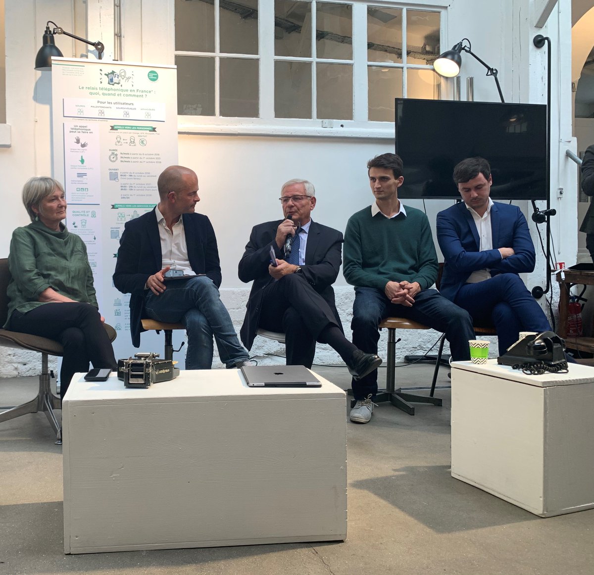 [<a href="/PourlAudition/">Fondation Pour l'Audition</a> ] Intervention d’Hervé Allart de Hees, président-fondateur des solutions @Acceo_Delta &amp; @Tadeo_Delta, à la table ronde sur le thème de la " transcription écrite simultanée" 
#accessibilite #tip