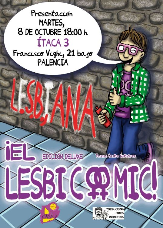 tcastrocomics's tweet photo. Mañana martes 18:00 en @Itaca3aas presentaré #LSBAna #lesbicomic edición #deluxe #humor #humorlesbico #lesbiancomic #historieta #novelagrafica #comic #activismoLGTB #LGTBI #LGTB #lesbianas #culturalesbica https://t.co/Dfj0kuFMlN