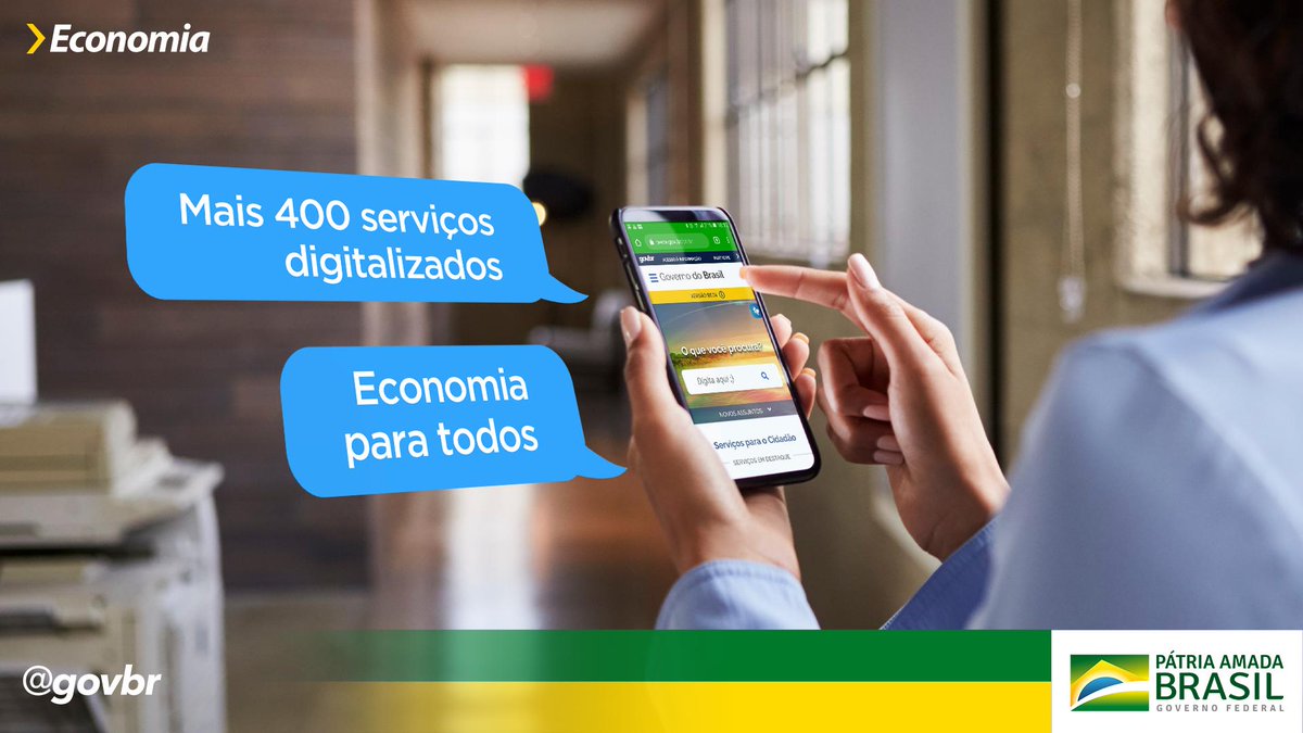 govbr's tweet image. 1⃣.6⃣0⃣0⃣ serviços do governo federal já estão digitalizados e disponíveis no portal gov.br. Com apenas o número de CPF e a senha única, os usuários podem acessar informações pessoais em 24 entidades e instituições. #Economia #TransformaçãoDigital #GovernoDigital
