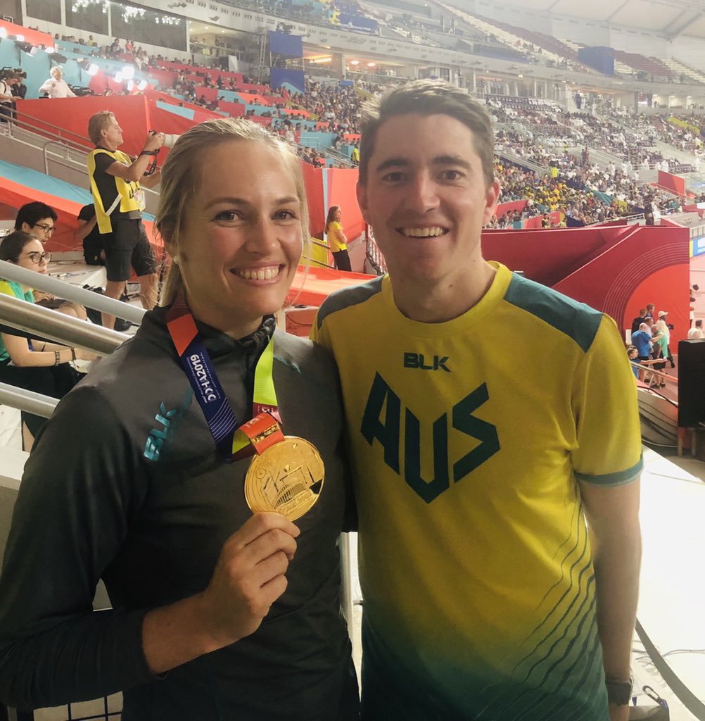 Yeah the Champ - @thatjavelingirl! 
Brilliant to cover my first IAAF World Champs here in Doha. Learnt more than a lot from the experience, coverage is only going to get better from here on out...