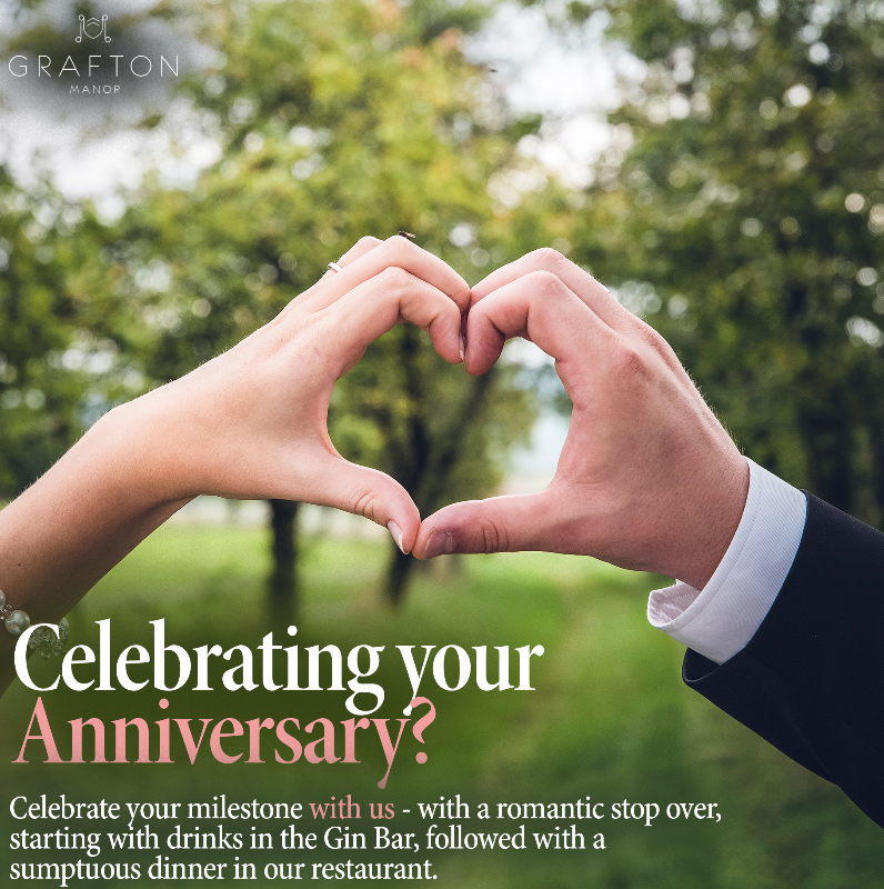 Celebrating your anniversary or are you just looking for the perfect romantic evening?

either way if this is you then contact us on 01527 579 007 or email office@graftonmanorhotel.co.uk to arrange a one-to-one appointment🥂

#GraftonManor #Grafton #GraftonManorHotel #Hotel