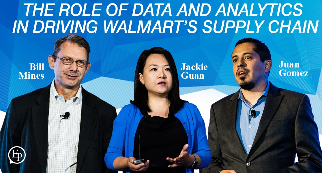 EP_NASCES's tweet photo. This presentation is a must-see! At #NASCES19 Bill Mines, Jackie Guan and Juan Gomez spoke about @Walmart's #SupplyChain data and analytics strategy and roadmap, the importance of robust data governance, and more - https://t.co/rWvkf1SBTI #Walmart https://t.co/YY0hJKWg2h