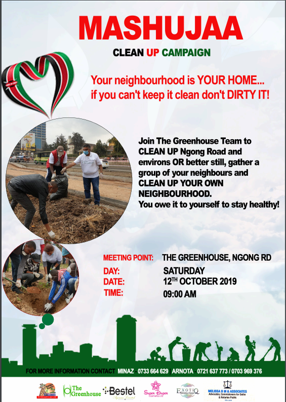 NgongThe's tweet photo. Keep the environment clean By joining us Cleaning Ngong Road @NgongThe ,@superdupercosmetic @citizentvkenya https://t.co/YLfpE8HP2u