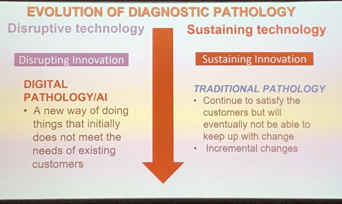Artificial Intelligence #DigitalPathology is neither replacing Natural Intelligence nor fighting against pathologists; it’s rather a tool to enhance pathologists’ productivity to keep up with the new challenges in Pathology <a href="/dpatweet/">The Digital Pathology Association</a> #PathVisions19