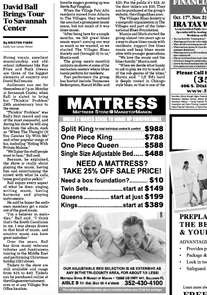 davidballmusic's tweet photo. Thank you to @vdailysun for the great article on tonight's show at Savannah Center. Tickets still available here: https://t.co/QCxrpx3q4Y #TheVillages #RealCountryMusic #90sCountry #ThinkinProblem25 https://t.co/HF5s1ID6Mq