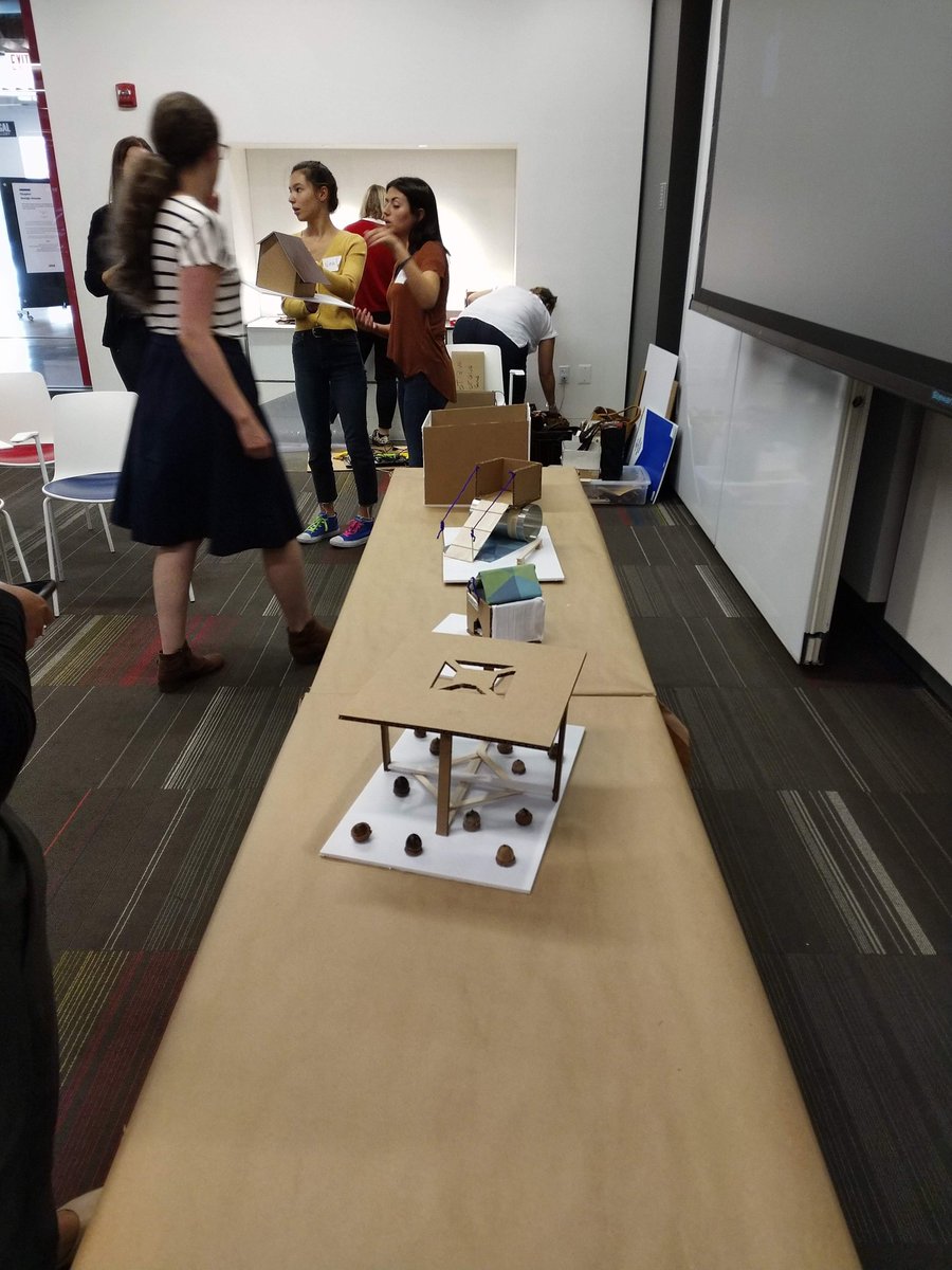 BBBarch's tweet photo. The inaugural @WashingtonDCAIA #DesignLikeAGirl workshop was held last Friday. Four mentors from BBBโs DC office (Rachel Edelstein, Liz Ellington, Alyssa Tope, and Caroline VanAcker) spent the day helping the participants sketch, learn about scale, and build models! https://t.co/RiF1SOaibB