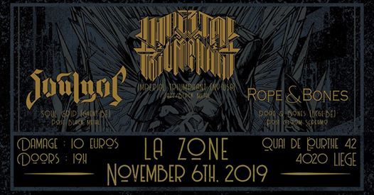 Soul Grip is currently on tour w/ Avast. 
🌐 Info (FB) : buff.ly/2oVYXYc

Don't forget to come to support them on November 26, 2019 ! 😎🤘
🌐 Event : buff.ly/30OEp0R

#BlackMetal #PostMetal #Flyer #Agenda #Concert #Belgium #Wallonia #Culture #Fiesta #Music #Metal