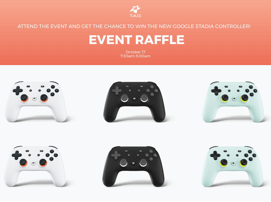 ATTN ATLANTA #GAMERS: we'll be giving away the new Google Stadia Founder's Edition + Controller during our 10/17 event at <a href="/AxisReplay/">AXR Edge, formerly Axis Replay</a>🎮Register to attend: bit.ly/Mobility1017 

#eSports #atlantaevents <a href="/TAGthink/">TAG</a> #stadia #twitch #streamer #gaming #atlanta