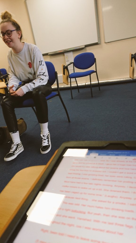 DashTheatre's tweet photo. We are so excited to be back in rehearsal room for #LonelyTogether! We are performing at @PathwaysUoC 'Relatable' evening this Thursday 10th October, a night of performances which explore #mentalhealth through drama, music and dance! Check it out! https://t.co/BNJ7gf9crM