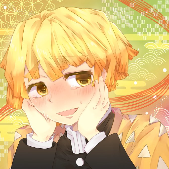 🐸金沢レオ☔️さんがTwitterに投稿した我妻善逸(鬼滅の刃)のイラスト。