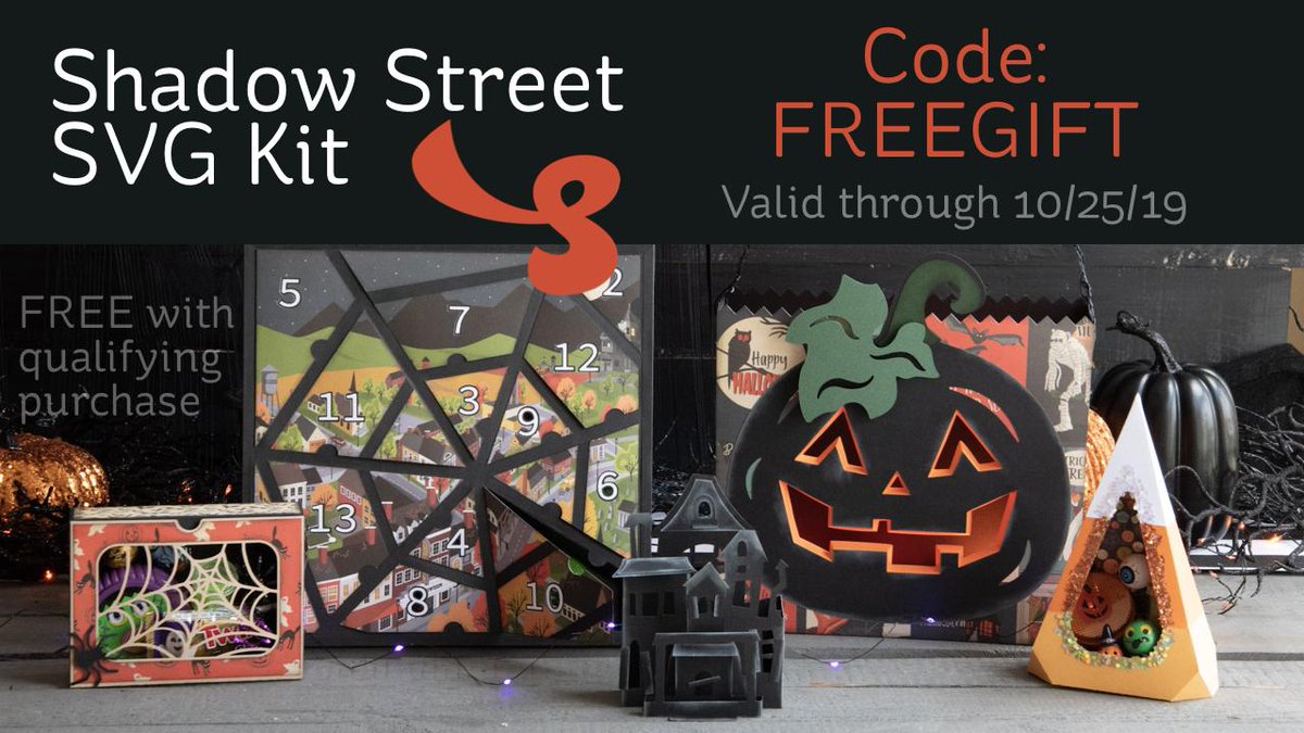 The Shadow Street SVG Kit is here! Get coupon code details at svgcuts.com 🎃
