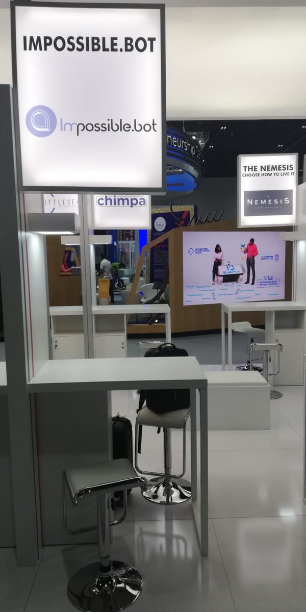 impossible__bot's tweet photo. It's time to change the world with Innovation! #GITEX2019
We are glad to take part to this big event and let Dubai know our chatbot solution Impossiblebot.
#GitexTechWeek2019 #GITEX19 
@ITADubai @LVentureGroup https://t.co/88ul2mYtvA