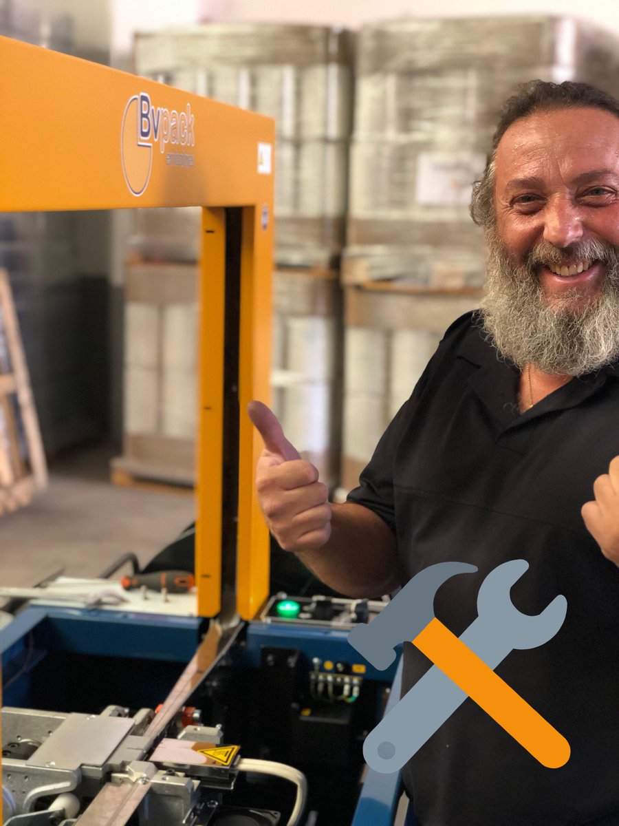 Cuando los mejores mecánicos son los que verifican cada equipo antes de entregar... significa q nada puede salir mal 💪🏼🔝🛠#mecanicosdeverdad #copiaestaximi #aquinoparamos #bvpackembalajes #flejadoras #precintadoras