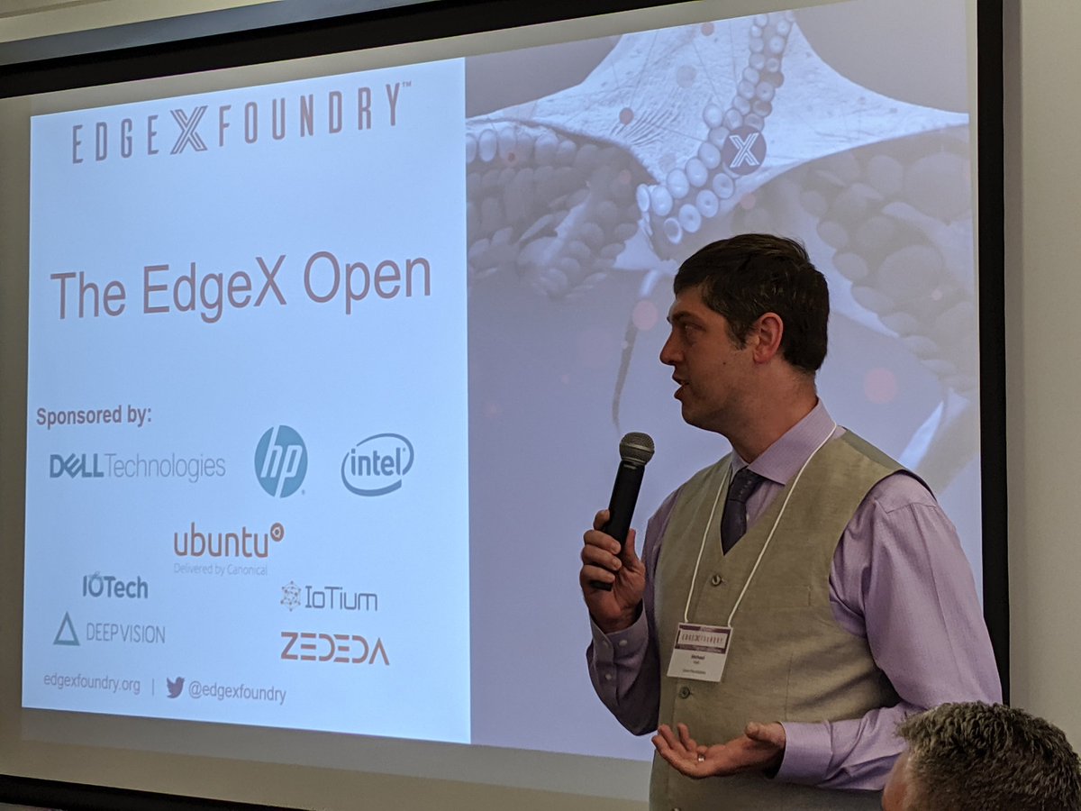 IAmDanielV's tweet image. #EdgeXOpen thank you to all the  sponsors! @LF_Edge @EdgeXFoundry 

@IntelRetail, @HP, @Delltech, @Ubuntu, @Canonical @deepvisionai, @IOTechSystems, @IoTium_inc &amp;amp; @ZededaEdge.