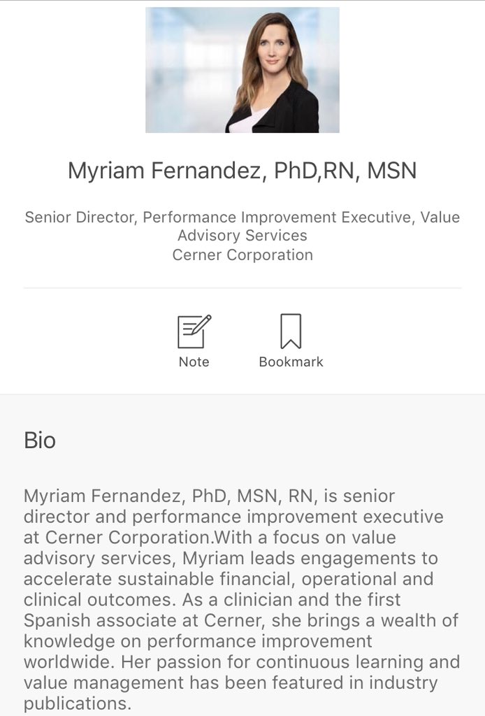 drmyriamfm's tweet photo. Honored to co-present today at #TrumanGroup #CHC19 @Cerner on Quality Driven Projects and Value Advisory Strategies
Letβs connect in the Cerner CHC19 App π
#value #valueadvisory #transformHealthcare #disrupt #nostatusquo https://t.co/qv4nDDzs09