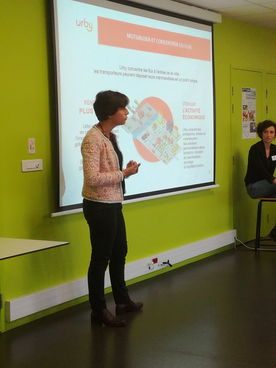 Présentation d #urby et du CDU (Centre de Distribution Urbain) de Grenoble. Produits alimentaires et non alimentaires avec des services variés