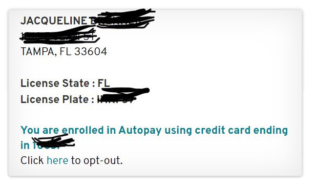 BoJack62087's tweet photo. @SunPass_FDOT how about you stop trying to rob people by sending them to collections when this is what shows on your website? I WILL NOT pay this late fee. Your customer service reps refused to assist me. I’m furious. https://t.co/TUiw4nex64