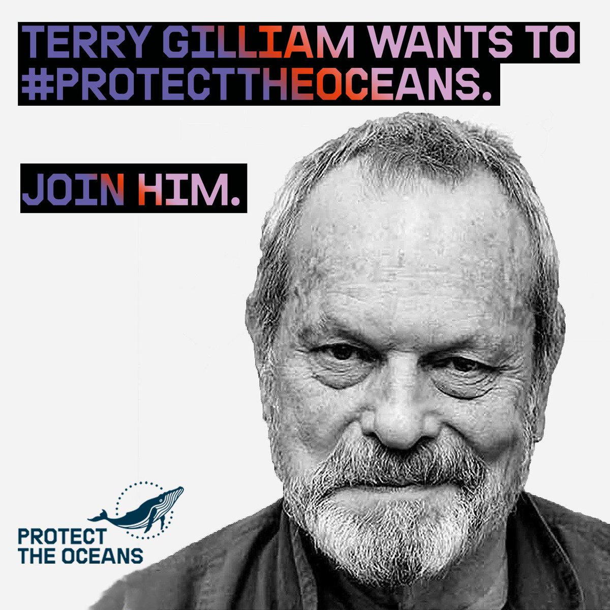 "Our oceans provide for all life on earth, yet, thanks to us, they are struggling. It’s time we start taking care of the blue bits on our uniquely beautiful blue planet. Now." - <a href="/TerryGilliam/">Terry Gilliam</a> Let's #ProtectTheOceans act.gp/OceanAmbassado…