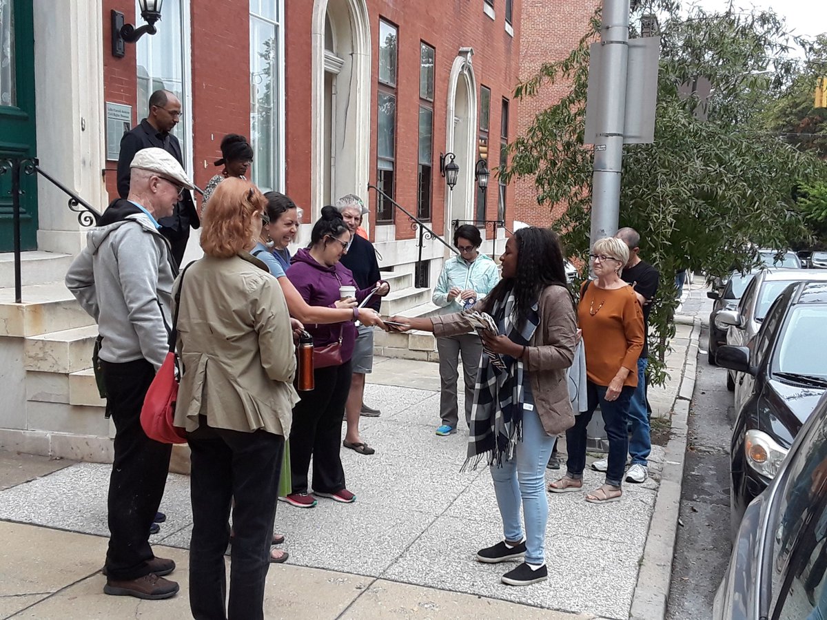 bmorenha's tweet photo. We had a great turnout yesterday for the two Historic Penn Avenue tours hosted during @DoorsOpenBmore. Huge shout out to everyone who was able to attend! #ExploreMoreDoors #FYI- Our tour season ends this month. Check out the walkings we offer by visiting https://t.co/Fe99WZOrXp. https://t.co/yI6asexI3Z