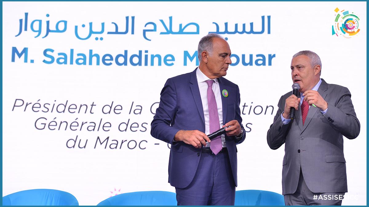 AssisesICC's tweet photo. Retour en images sur la séance de clôture des 1ères #AssisesICC par M. @MedLaarej , Ministre de la Culture et de la Communication, et M. @Salahmezouar , Président de la @CGEM_MA . https://t.co/MJgS65DPcZ