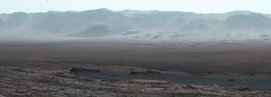 Gale Crater photograph from Mars surface