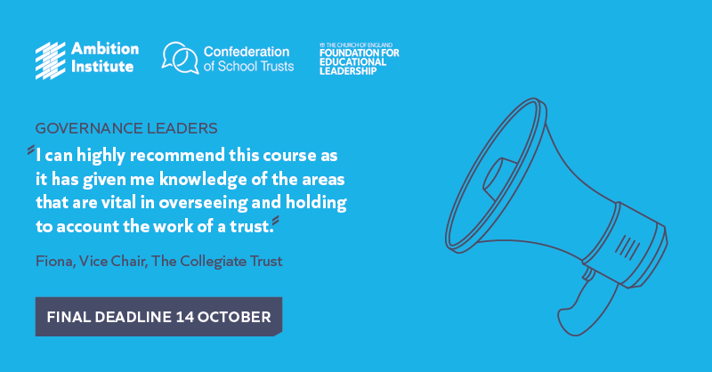 CSTvoice's tweet photo. 1 week today until the deadline date! Book your place on our Governance Leaders programme in partnership with 
@Ambition_Inst &amp; @churchofengland https://t.co/O9LrIKd38G https://t.co/pCSqPKXLcZ