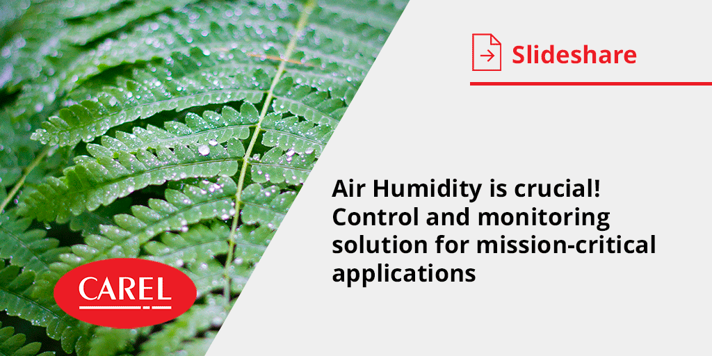 CAREL_group's tweet photo. Precise #control of environmental conditions is required by an increasing number of applications, such as #healthcare facilities, #cleanrooms, laboratories, #museums and #telecommunication. Discover why #airhumidity is crucial: https://t.co/G4SdbmhEq5
@EuroventME https://t.co/aNatCNMvEK