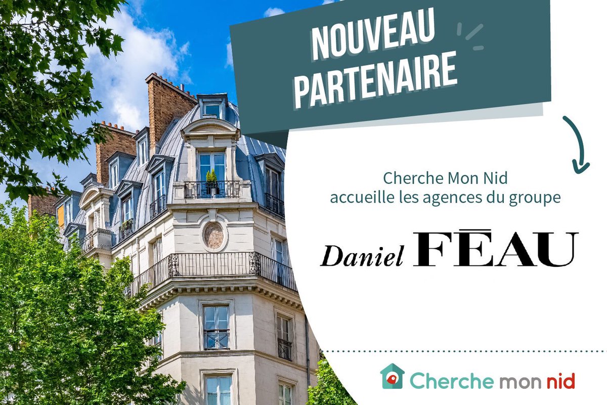 Très heureux de ce nouveau partenariat entre Daniel Féau et cherchemonnid.com. Merci à son directeur général pour sa confiance. Je souhaite de belles affaires à tous les collaborateurs du groupe avec les acquéreurs, vendeurs et locataires de cherchemonnid.com. 😉