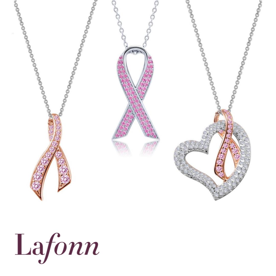 Lafonn's tweet photo. Developed by women, for women. These beautiful ribbon pendants represent hope strength and courage to find a cure for breast cancer. A portion of the proceeds of each sale will be donated to Susan G. Komen, OC.  https://t.co/9CIm1eIosM https://t.co/XdIEtCx4Vf