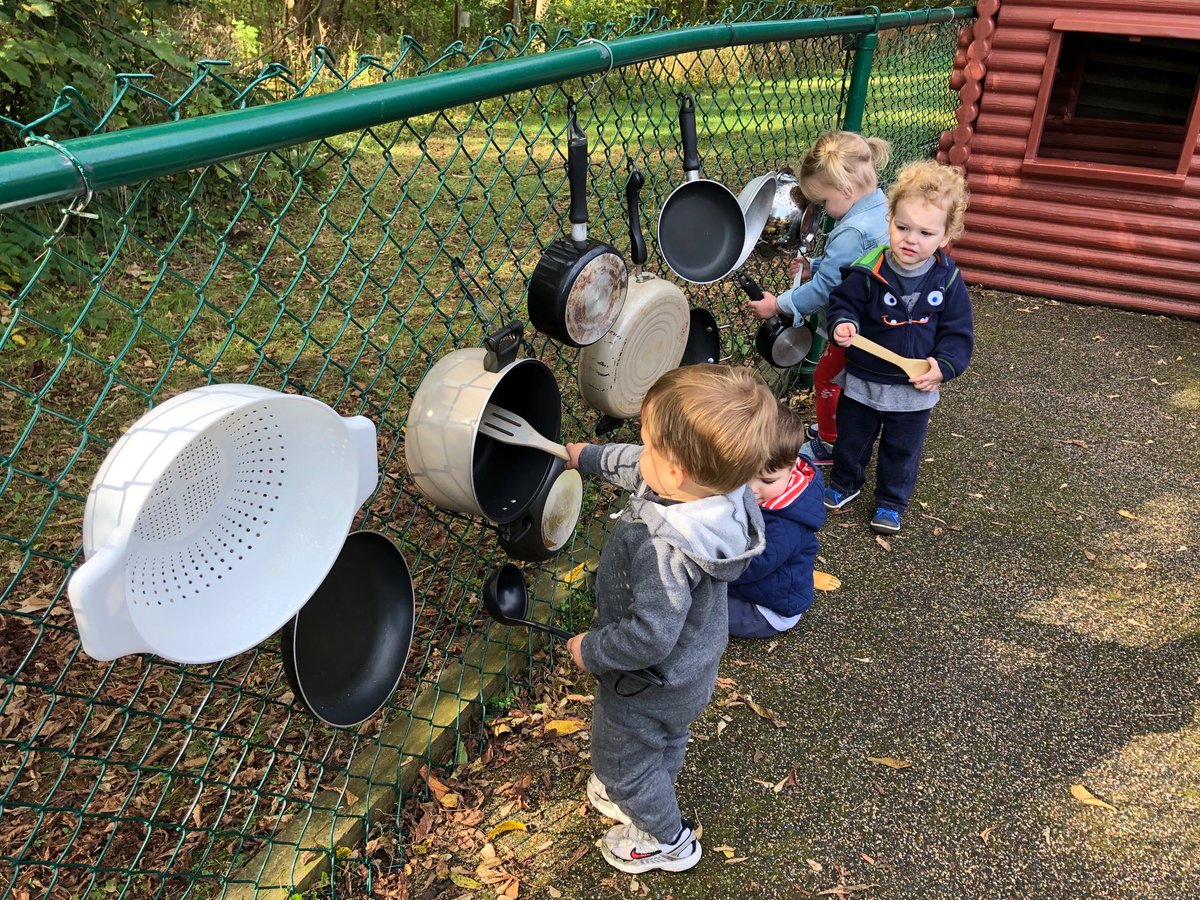 davidteddy1020's tweet photo. Improvised Older Infant music station.  Future percussionists!  #JenkinsECLC https://t.co/w4uzxitTr6