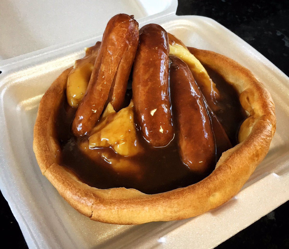 SnapBoxCafe's tweet image. This is one of the delicious new weekly specials we do here at Snap Box Cafe, available as take away or dine in🤤🤤 Sausage, Mash with Gravy in a Giant Yorkie...
Only £4.50