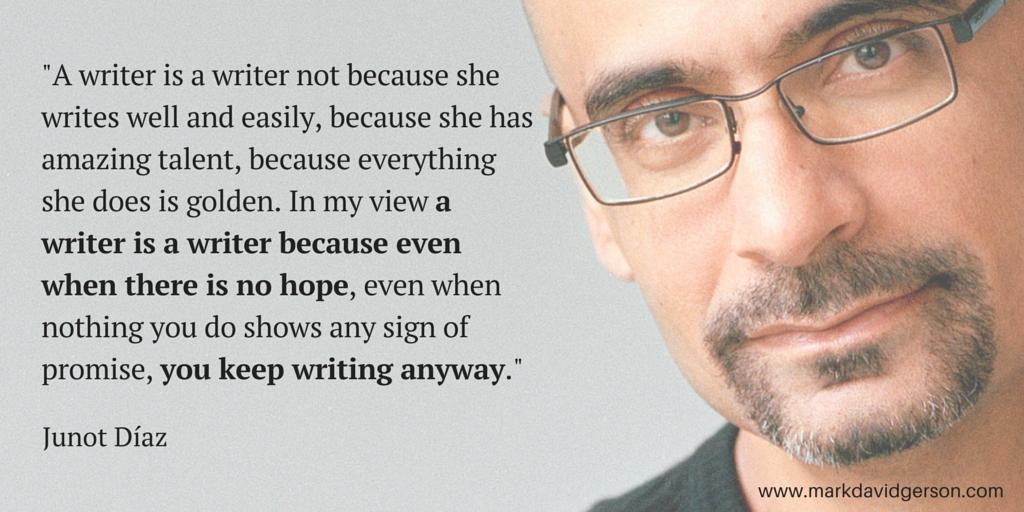 lawrence_wray's tweet image. "A writer is a writer because even when there is no hope, you keep writing."