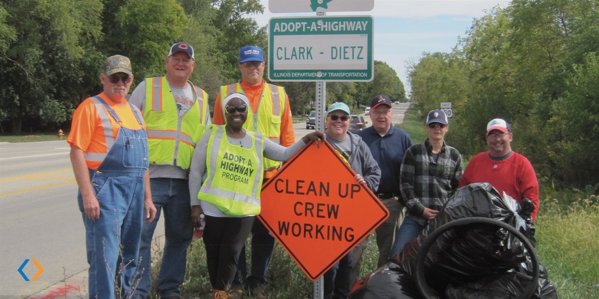 clarkdietz's tweet photo. What a great clean-up crew! This past Saturday, staff from our Champaign office had their first clean-up day for our recently adopted section of Route 150 between Urbana and St. Joseph. #adoptahighway #Route150 #IDOT @IDOTDistrict5 @IDOT_Illinois https://t.co/k3aEMETLWZ