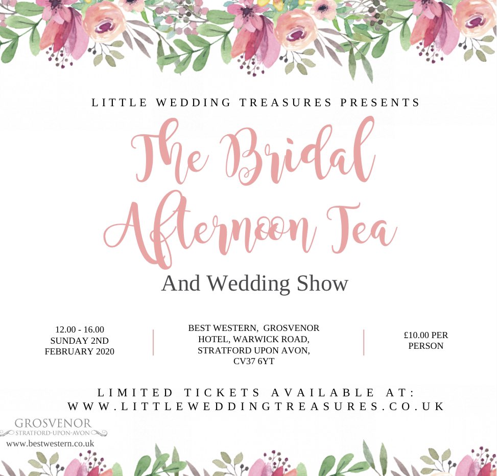 littleweddingt1's tweet photo. Our next exciting Bridal Event!! February 2020 #littleweddingtreasures #bride #bridesquad #afternoontea #bridetobe #bridal #weddings #WeddingPlanning #weddingideas https://t.co/YbOdLGDyuZ