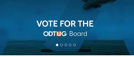 thtechnology's tweet photo. @odtug Very Important: VOTE for your 2020-2021 ODTUG Board! https://t.co/QXzdS2lW47 #odtugvotes #odtugboard #memberprivilege https://t.co/bW9XQoC1mV