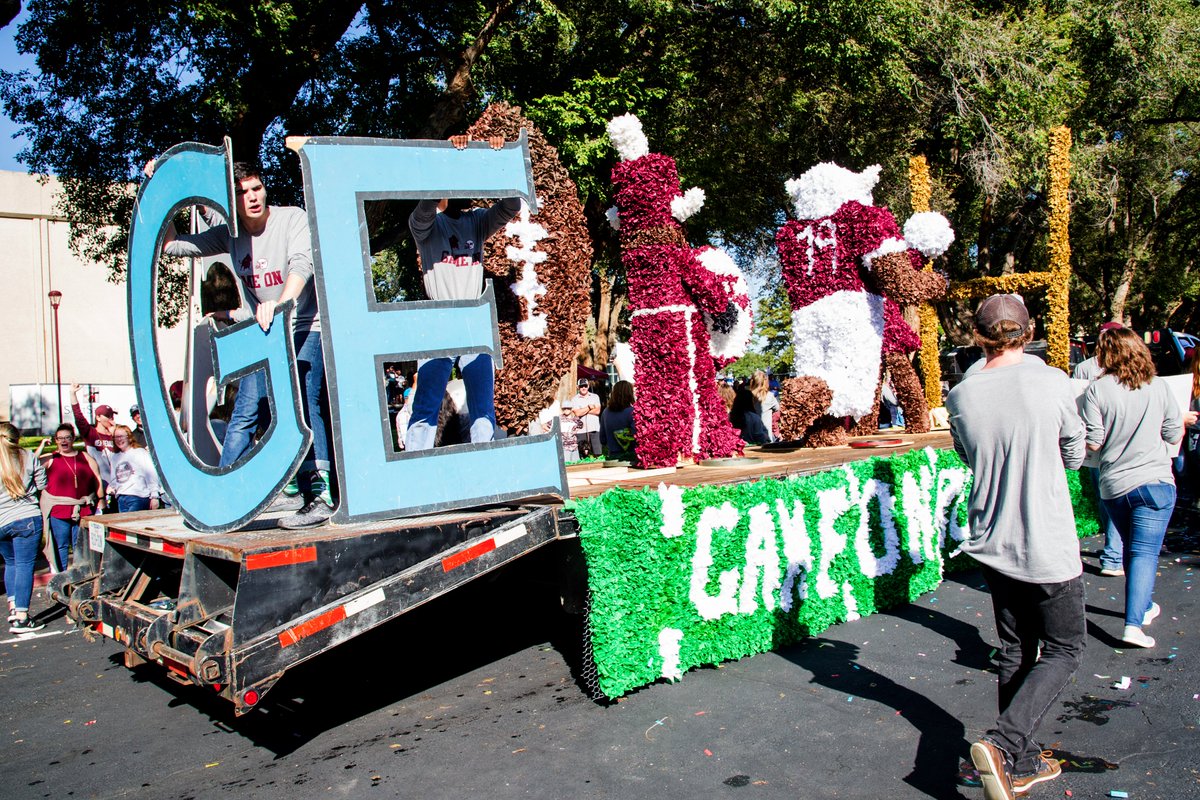 wtamu's tweet image. Congratulations to all of the 2019 WT Homecoming float winners! 
1. SAGE 2. Chi Omega and Sigma Nu 3. Alpha Sigma Alpha and Alpha Tau Omega #WTAMU #WTHomecoming2019
#GameOn