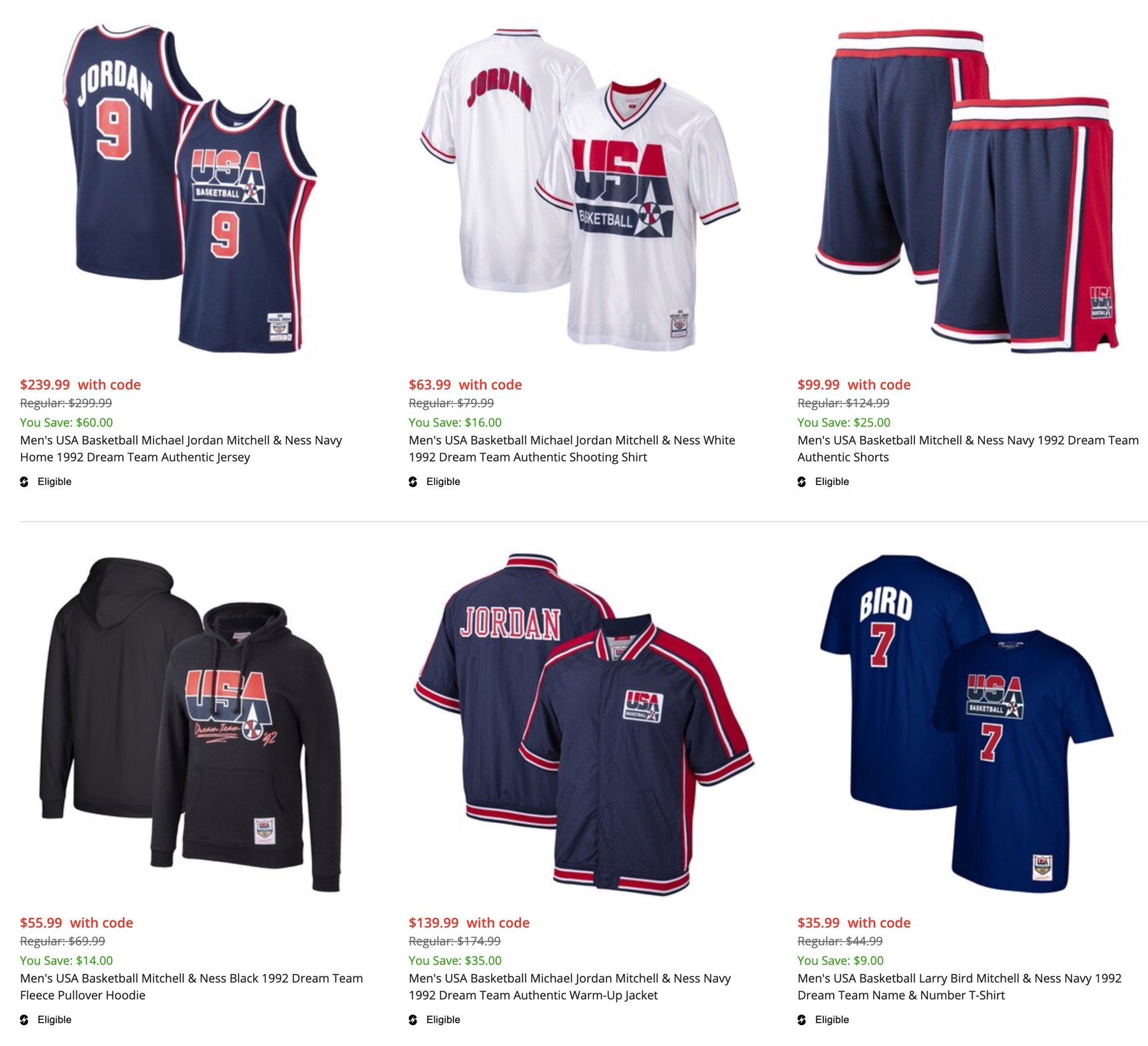 Mitchell & Ness Dream Team Collection - Shop USA Basketball Dream