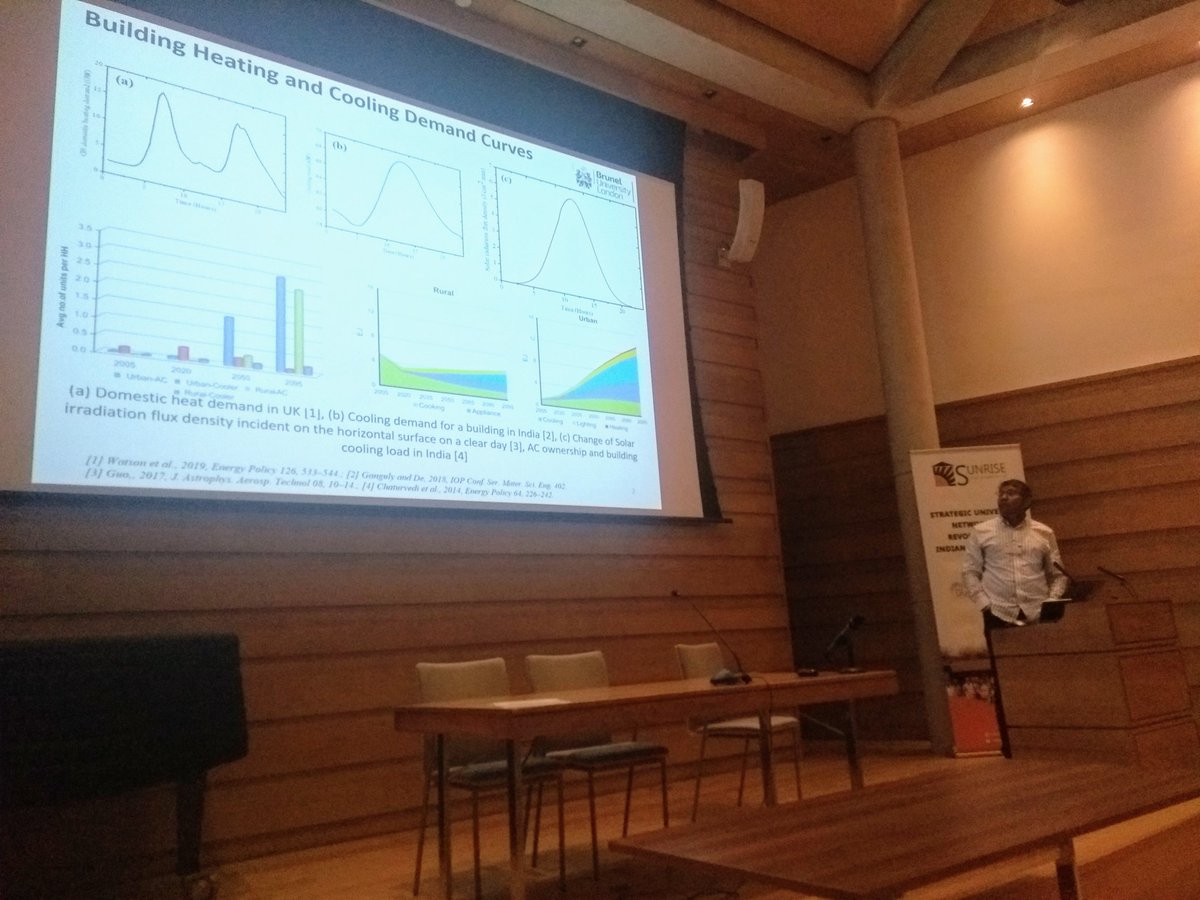 SUNRISEnet1's tweet image. Dr Harjit Singh from @Bruneluni on
thermal energy storage that could extend hours of availability of solar energy into the night and overcast days. And potentially using coconut oil as a storage material! 🌴 Usefully India produces 475 metric tonnes of it

#SolarPowerForAll