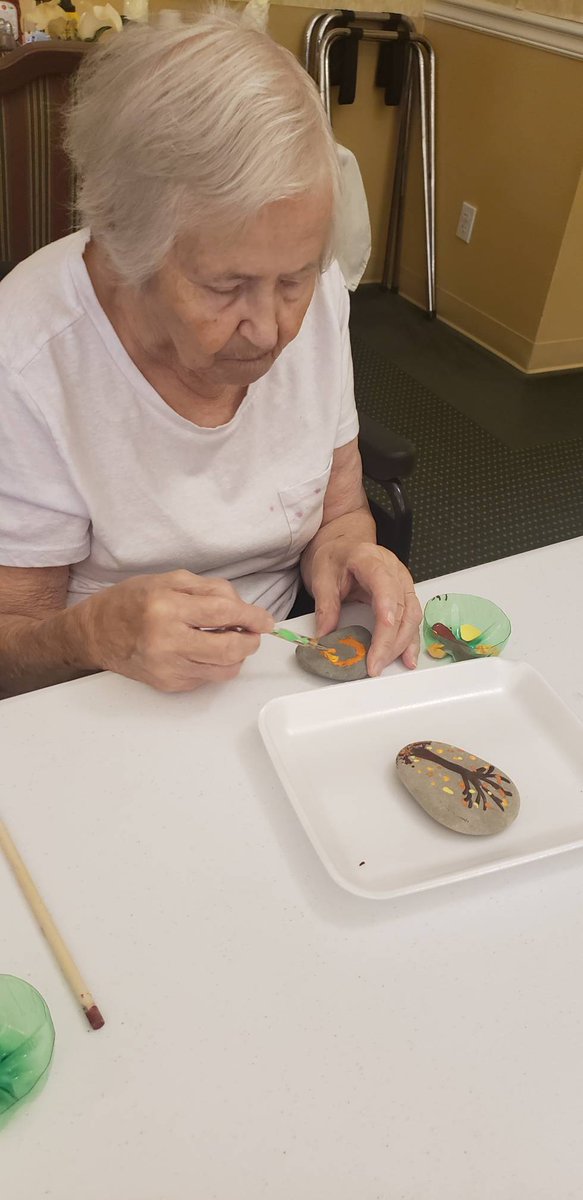 AutumnWoodsHC's tweet photo. We enjoyed painting rocks to place in our rock garden!
#SoINRocks https://t.co/hhGldL0iRs