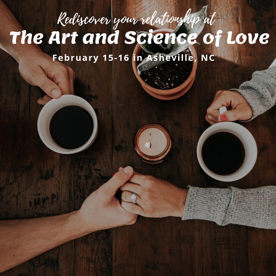 couplesnc's tweet photo. Another workshop for The Art and Science of Love is available this winter!  Join us in Asheville on February 15-16 to re-awaken your passion and love for each other. The early bird special will be available until December 1. Spots will sell out  so get them while you can! https://t.co/xtOJ3sm4fR