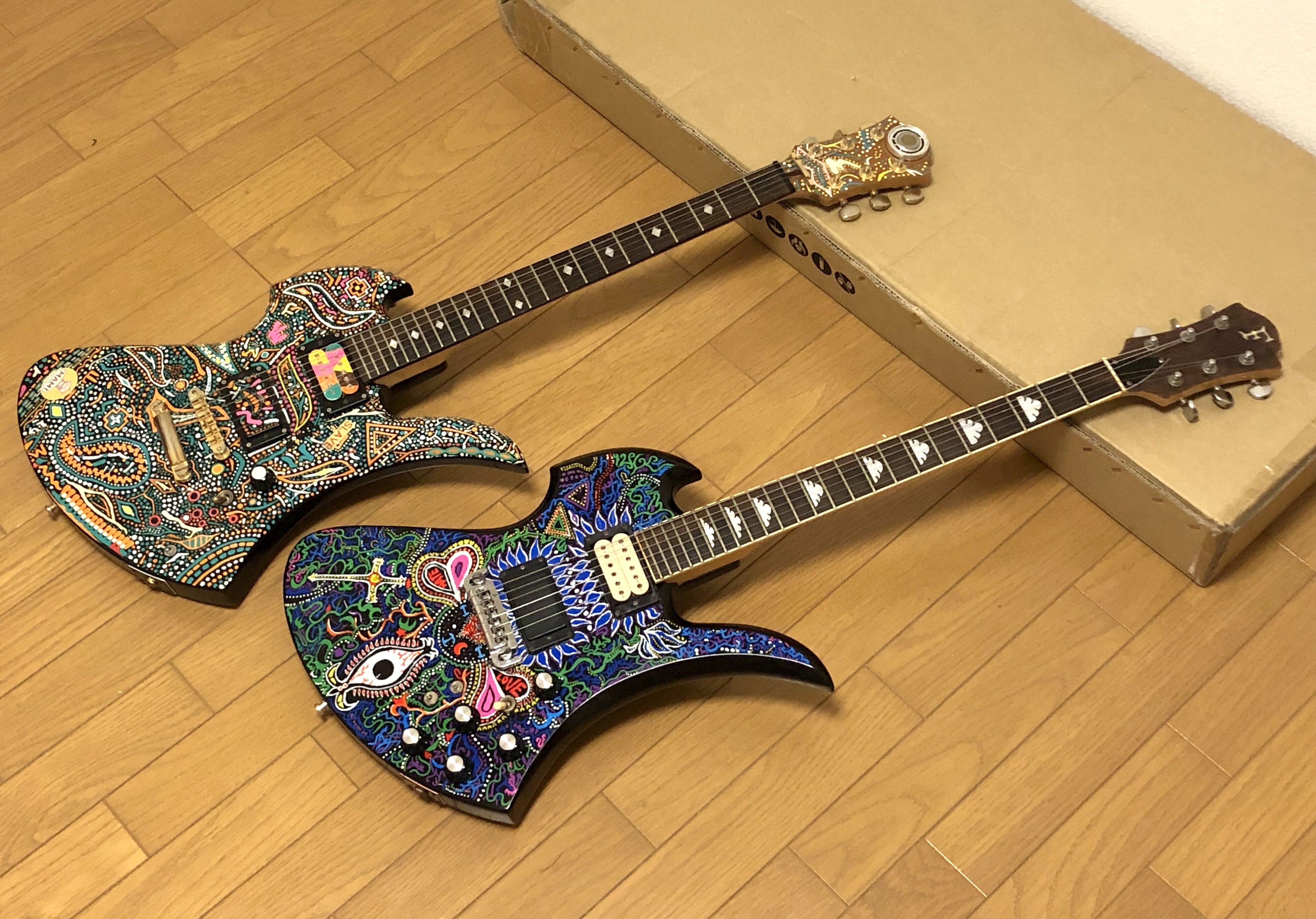 最終値下げ！hideペイントギター ジャンク - メルカリ