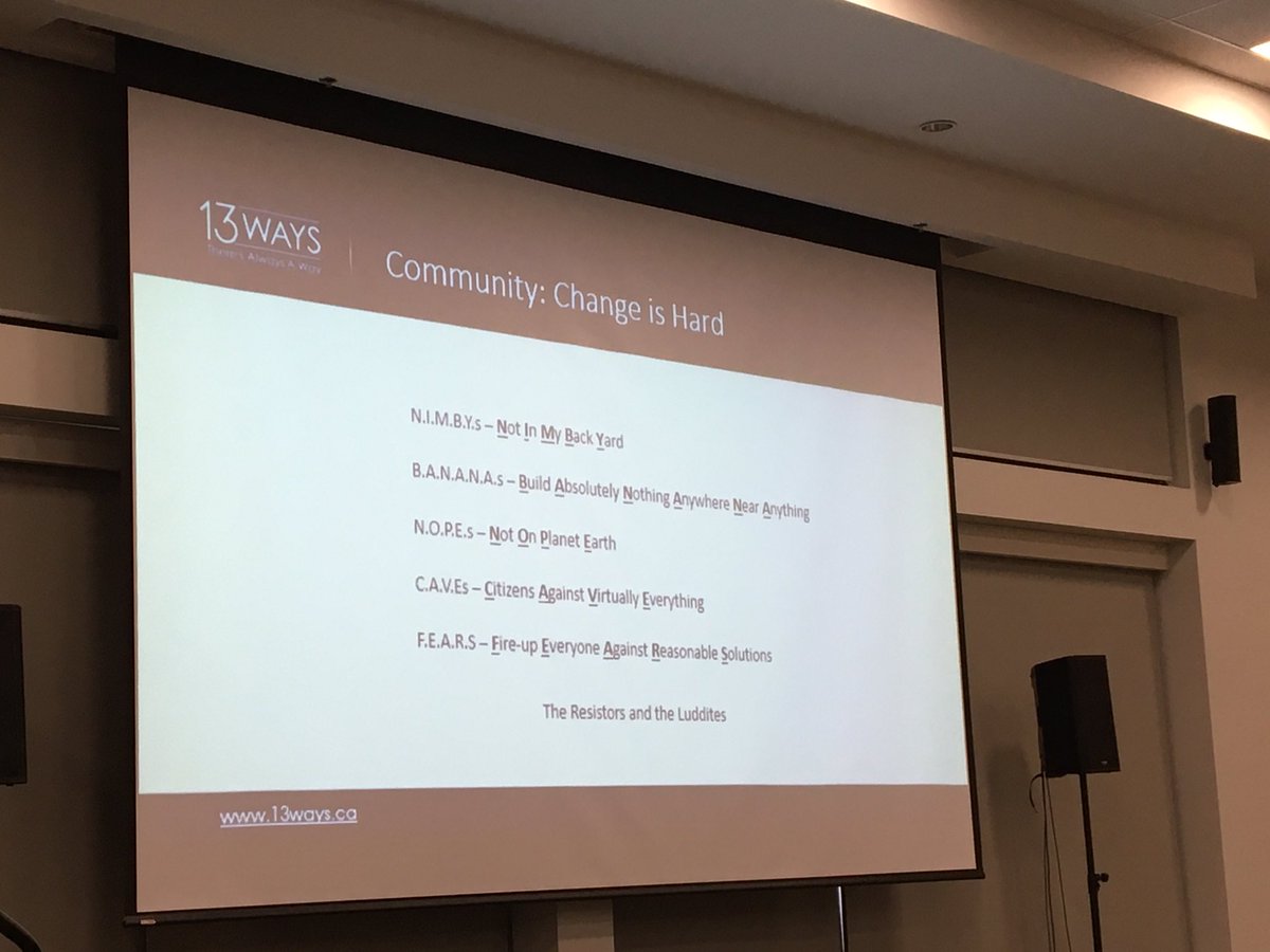 stephenyu_'s tweet photo. Time to add some new acronyms to your planning dictionary #conf2019 #planning #nimby https://t.co/8MkHLUFjr3