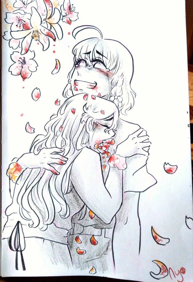 Nyo Comms Open On Twitter Chikariko Inktober Day 7 Hanahaki Yeah Uh Again I M Sorry But Angsty Flowery Lesbians Are My Guilty Pleasure Aesthetic The Next Days Will Be Fluffier Again,How To Draw A Vanilla Ice Cream